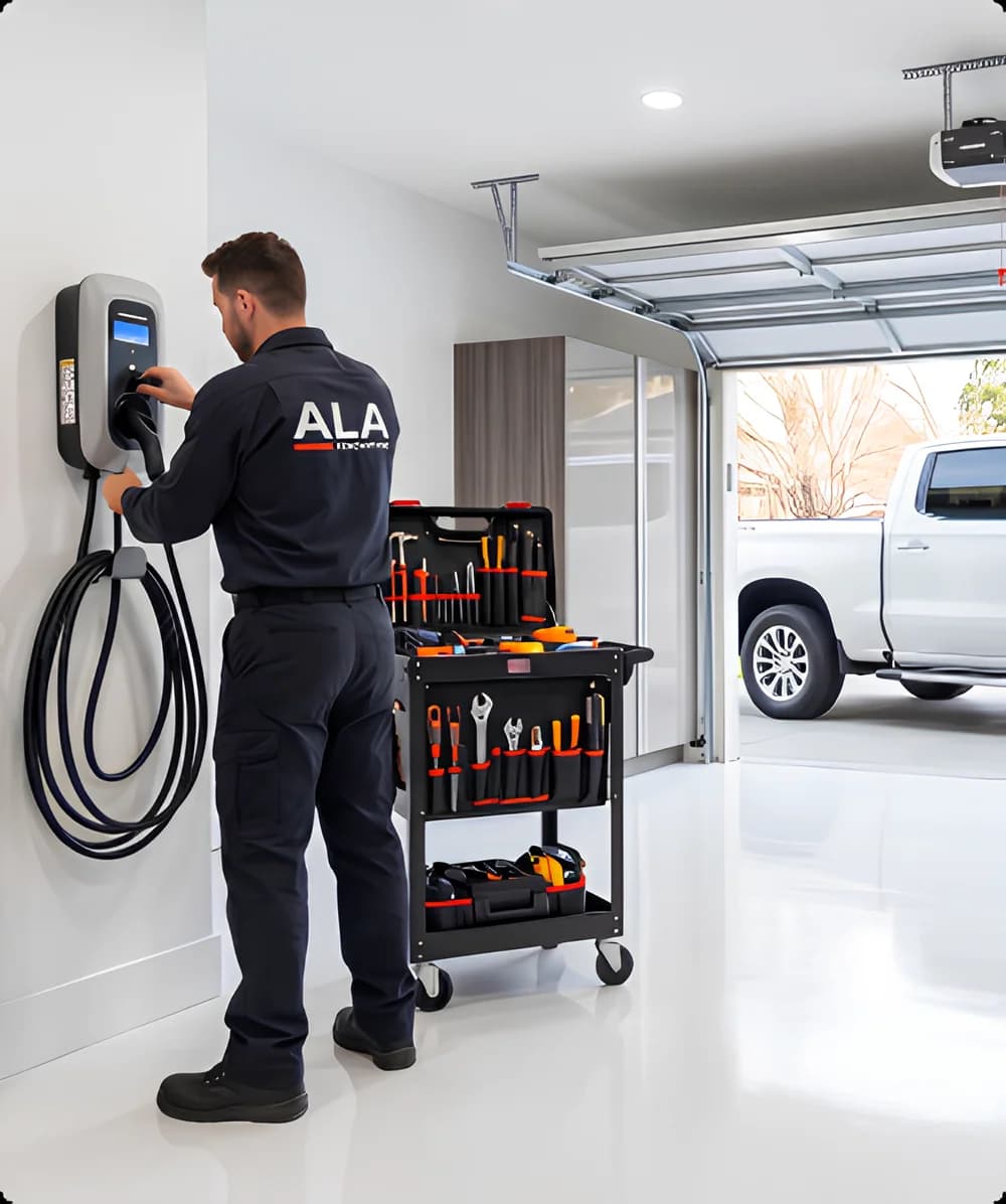 EV charging station installation